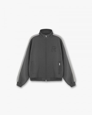 Pánské Bunda Represent Initial Tracksuit Šedé | CZ-DKAYC3168