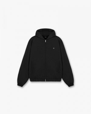 Pánské Bunda Represent S Kapucí Tracksuit Černé | CZ-ZTCSR8041