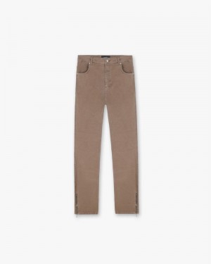 Pánské Džíny Represent R2 Split Hnědé | CZ-ELCUG7648