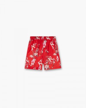 Pánské Kraťasy Represent Floral Červené | CZ-FCRGA6725