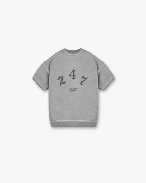 Pánské Svetr Represent Vintage 247 Krátké Sleeved Šedé | CZ-LHTWQ6718