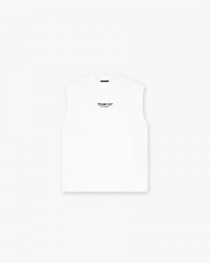 Pánské Tílko Represent White Oversized Bílé | CZ-OKEWR0713