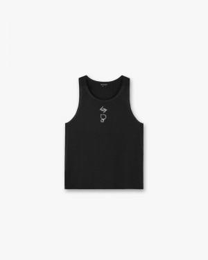 Pánské Tričko Represent 247 X Puresport Singlet Černé | CZ-EBXVJ6253