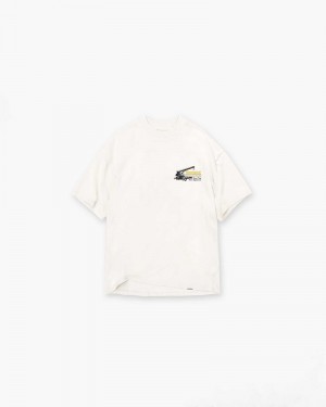 Pánské Tričko Represent Design & Construction Bílé | CZ-BHVOT7049