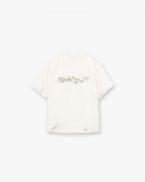 Pánské Tričko Represent Floral Initial Bílé | CZ-LRVQN2864