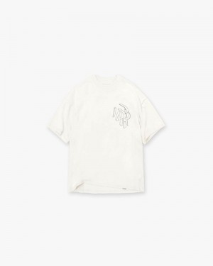 Pánské Tričko Represent Initial Assembly Outline Bílé | CZ-NUWLM4762