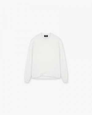 Pánské Tričko Represent Initial Long Sleeve Bílé | CZ-APDTC6234