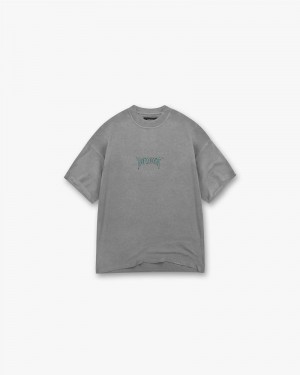 Pánské Tričko Represent Rock Logo Šedé | CZ-CEBHL0461