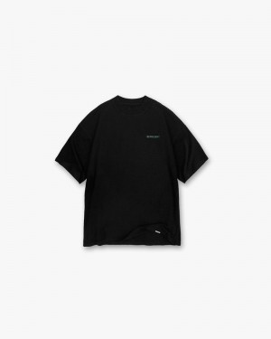 Pánské Tričko Represent StockX Černé | CZ-FSXGK0562