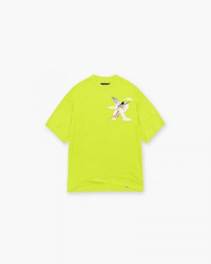 Pánské Tričko Represent Storms In Heaven Světle Zelene | CZ-RXZFP7025