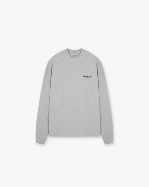 Pánské Tričko Represent Team 247 Long Sleeve Šedé | CZ-IWROC0963