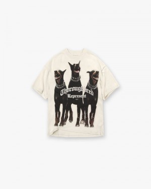 Pánské Tričko Represent Thoroughbred Krém | CZ-KPDCR4078