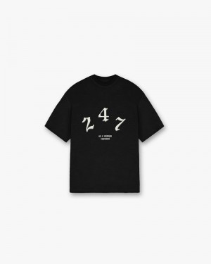 Pánské Tričko Represent Vintage 247 Oversized Černé | CZ-UVSZO5326