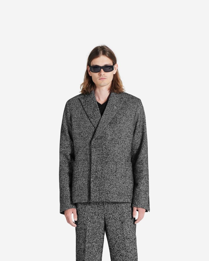 Pánské Blejzr Represent Double Breasted Tmavě Šedé | CZ-TONVJ5081