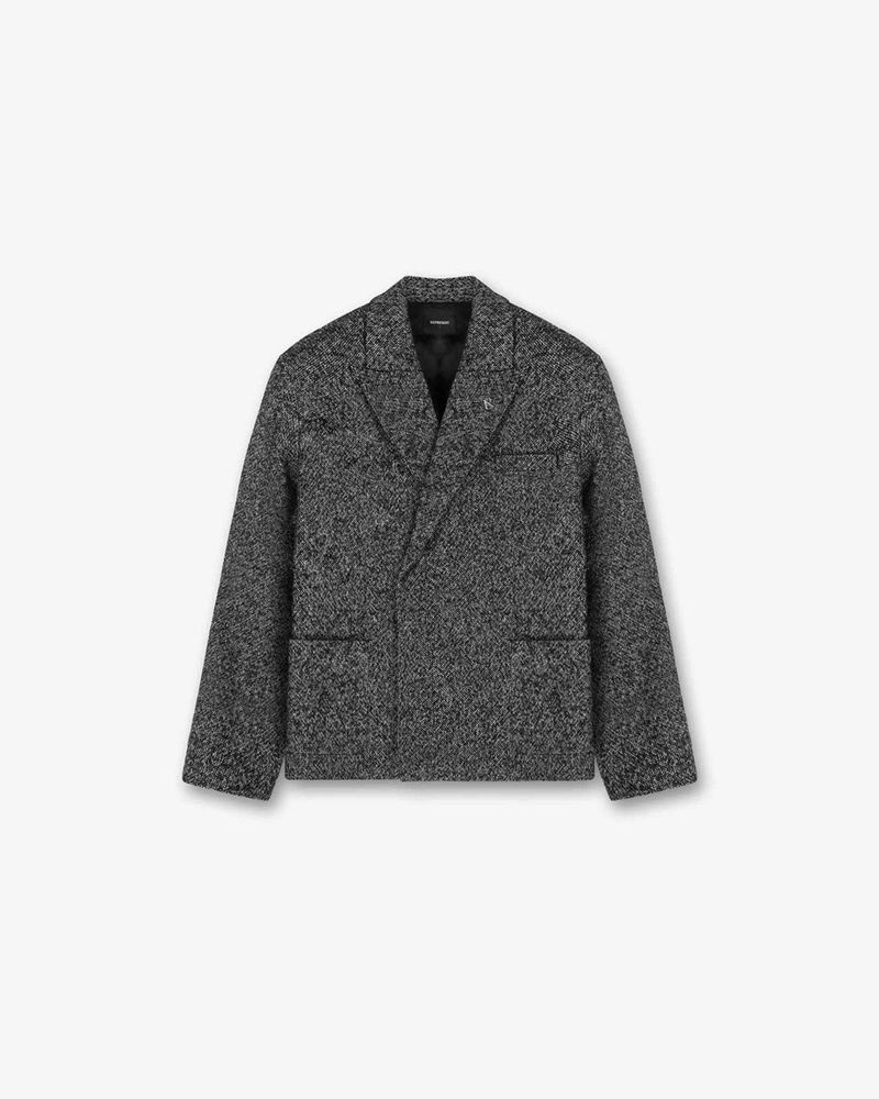 Pánské Blejzr Represent Double Breasted Tmavě Šedé | CZ-TONVJ5081