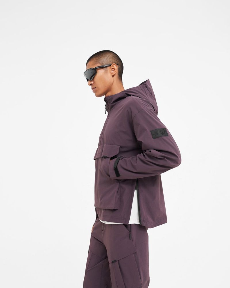 Pánské Bunda Represent 247 Anorak Vínové | CZ-OFBTU9843