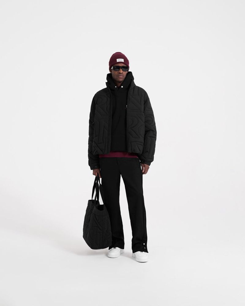 Pánské Bunda Represent Initial Puffer Černé | CZ-ZFTQO1743