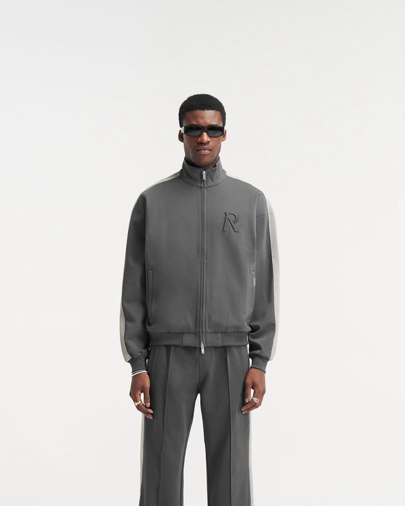 Pánské Bunda Represent Initial Tracksuit Šedé | CZ-DKAYC3168