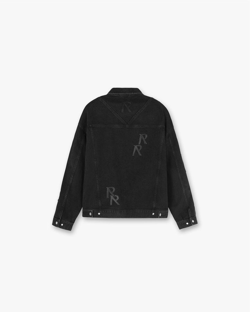 Pánské Bunda Represent R4 Initial Denim Černé | CZ-CPULW6729