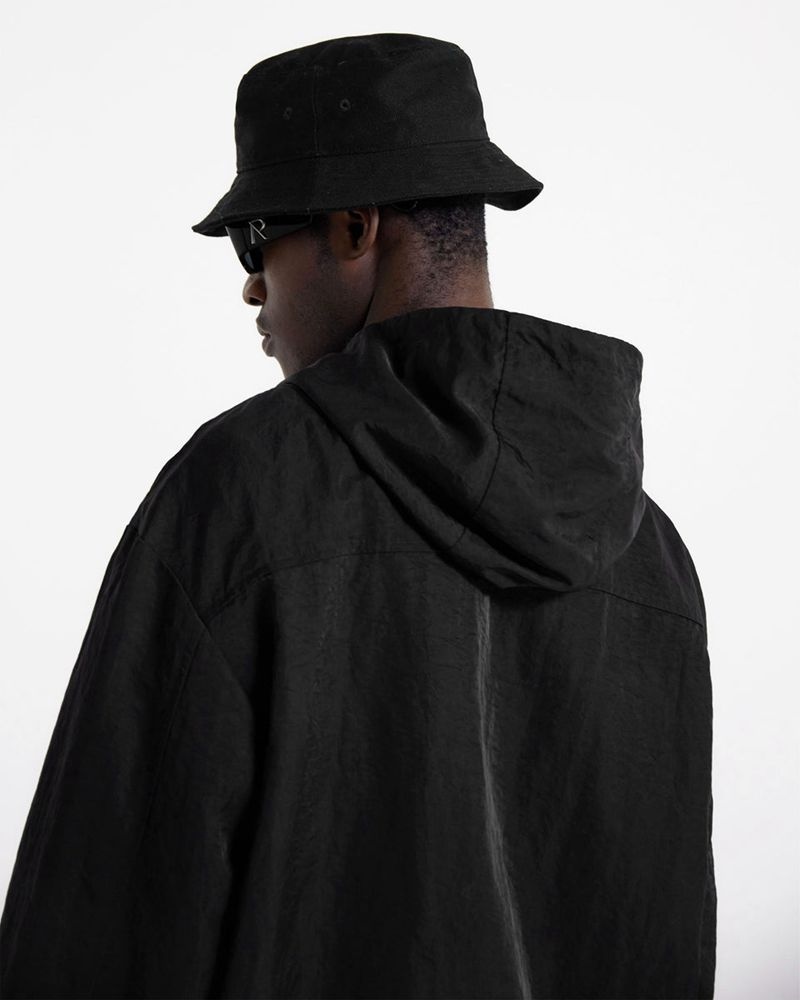 Pánské Bunda Represent S Kapucí Track Černé | CZ-CSUZO1597