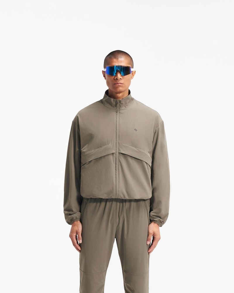 Pánské Bunda Represent Team 247 Track Hnědožlutý | CZ-YHCDL4605