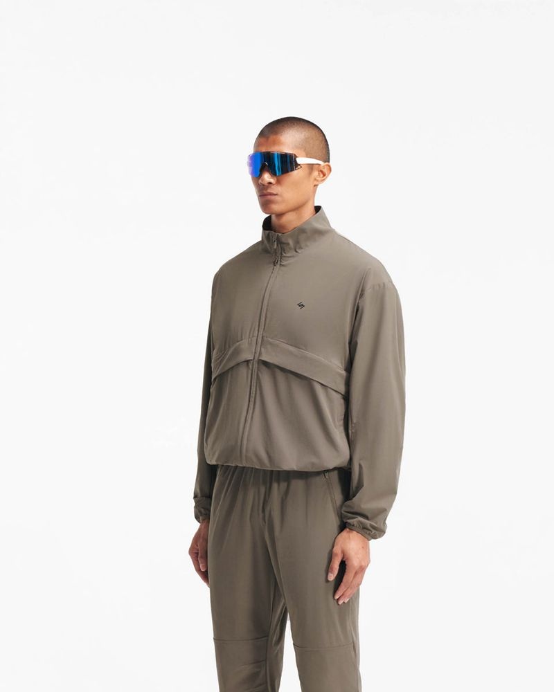 Pánské Bunda Represent Team 247 Track Hnědožlutý | CZ-YHCDL4605