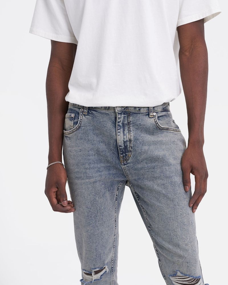 Pánské Džíny Represent R1 Destroyer Ripped Blankyt | CZ-YPXLS5693