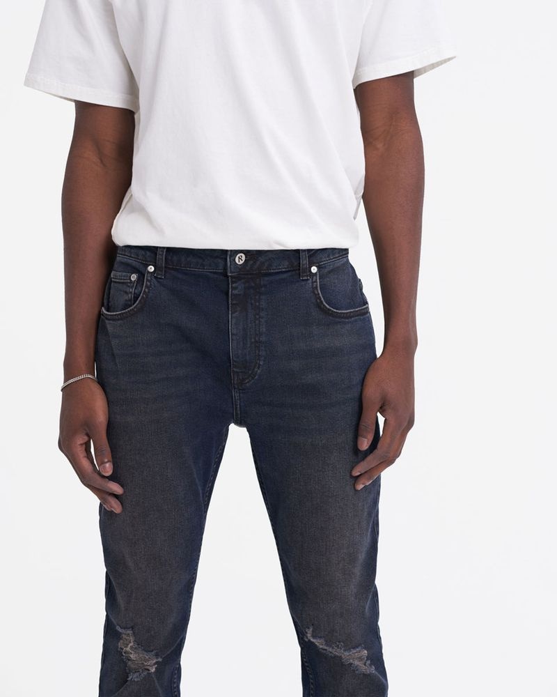 Pánské Džíny Represent R1 Destroyer Ripped Tmavě Blankyt | CZ-AEPTO6185