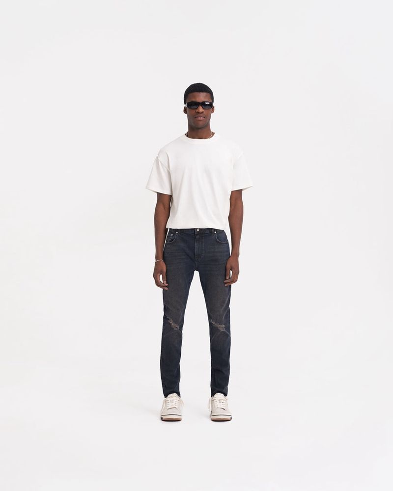 Pánské Džíny Represent R1 Destroyer Ripped Tmavě Blankyt | CZ-AEPTO6185