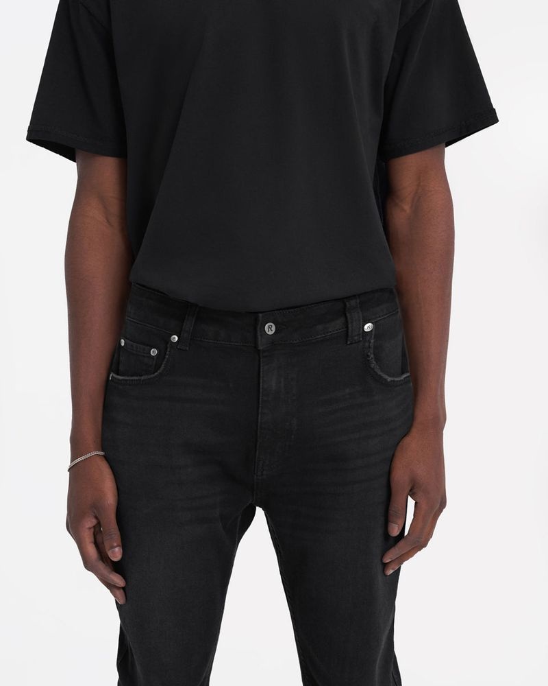 Pánské Džíny Represent R1 Destroyer Ripped Černé | CZ-MTNYV2546