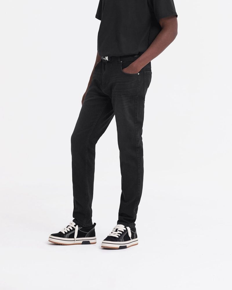Pánské Džíny Represent R1 Essential Slim Fit Černé | CZ-ZXLCK2384