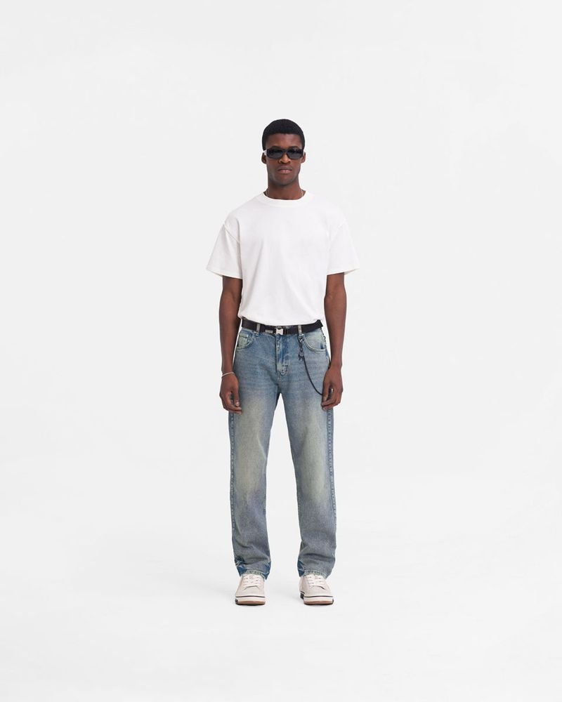 Pánské Džíny Represent R2 Rovný Leg Blankyt Krém | CZ-PWXHG3071