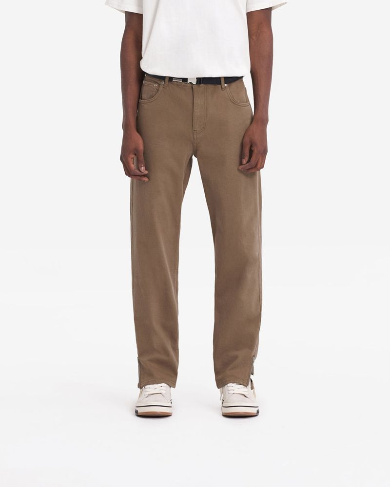 Pánské Džíny Represent R2 Split Hnědé | CZ-ELCUG7648