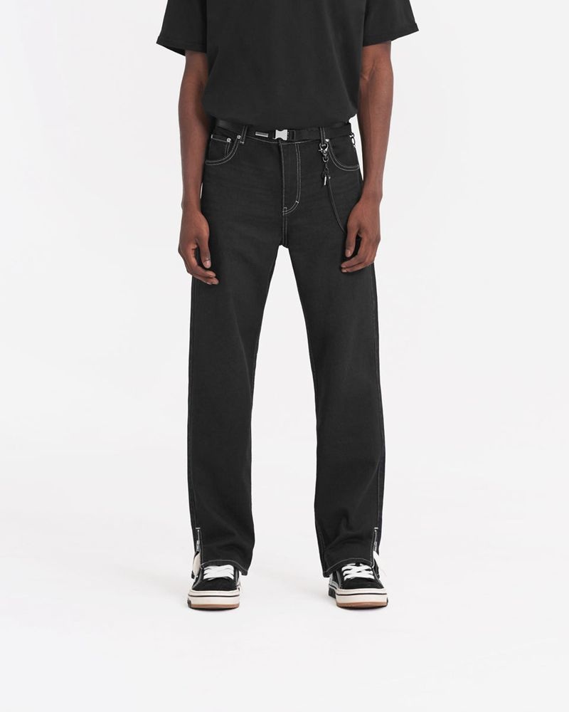 Pánské Džíny Represent R2 Split Černé | CZ-JUMQA0138