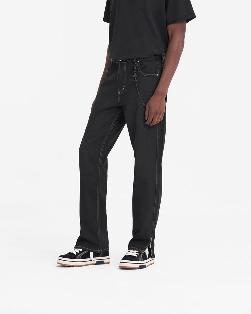 Pánské Džíny Represent R2 Split Černé | CZ-JUMQA0138