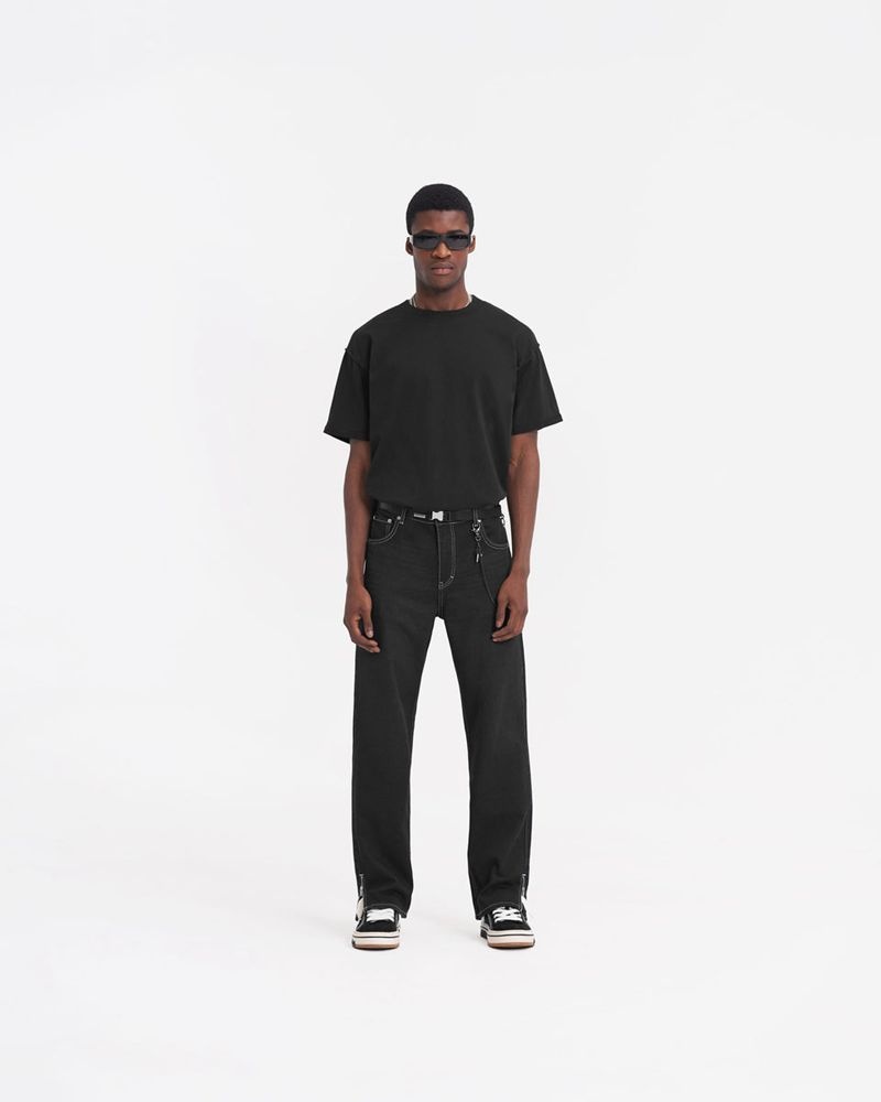 Pánské Džíny Represent R2 Split Černé | CZ-JUMQA0138