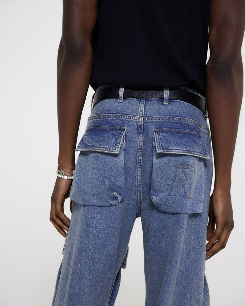 Pánské Džíny Represent R3 Cargo Blankyt | CZ-LHKRN5897