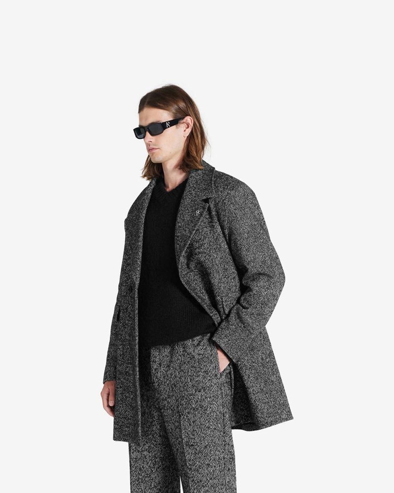 Pánské Kabát Represent Double Breasted Tmavě Šedé | CZ-UBKQC1827