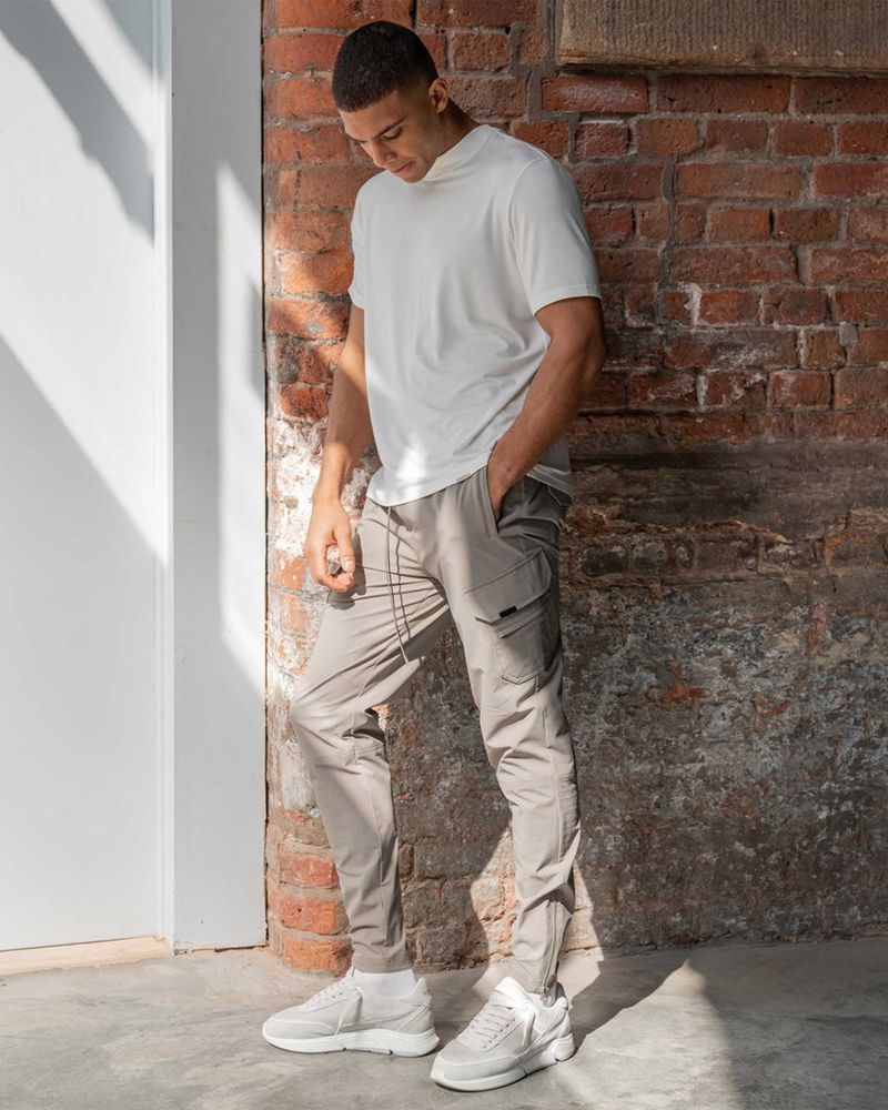 Pánské Kalhoty Represent 247 Zip Taupe | CZ-BNZHG7658