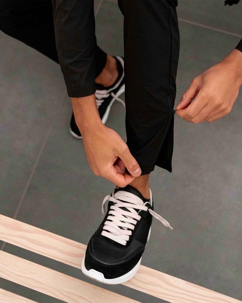 Pánské Kalhoty Represent 247 Zip Černé | CZ-XFCAT5694