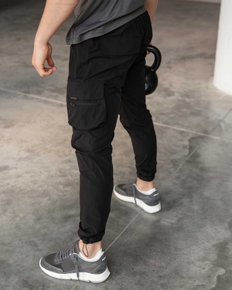 Pánské Kalhoty Represent 247 Černé | CZ-DLEJT9207