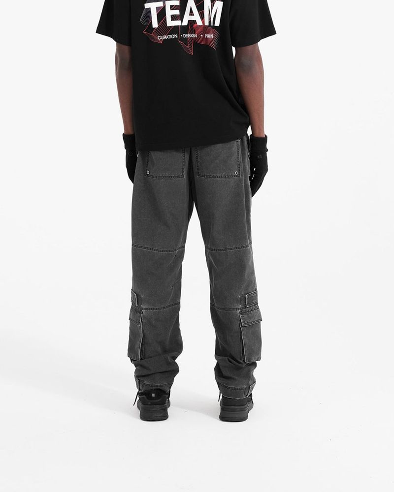 Pánské Kalhoty Represent 8 Pocket Cargo Tmavě Šedé | CZ-JAFYS8974