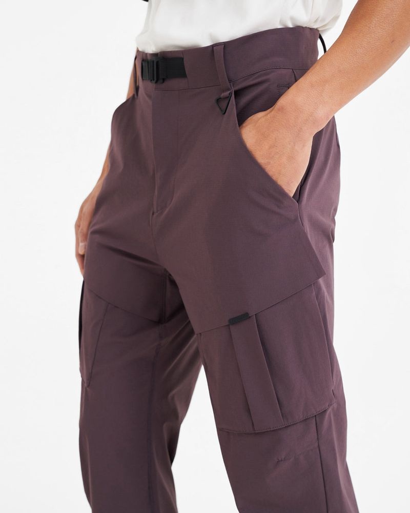 Pánské Kalhoty Represent Plum Turistické Vínové | CZ-VYIDC5014