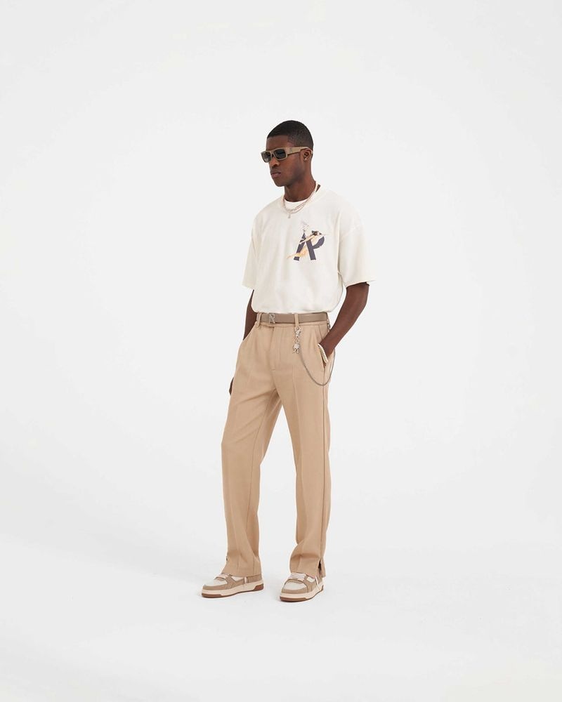 Pánské Kalhoty Represent Split Hnědožlutý | CZ-LMAPU5231