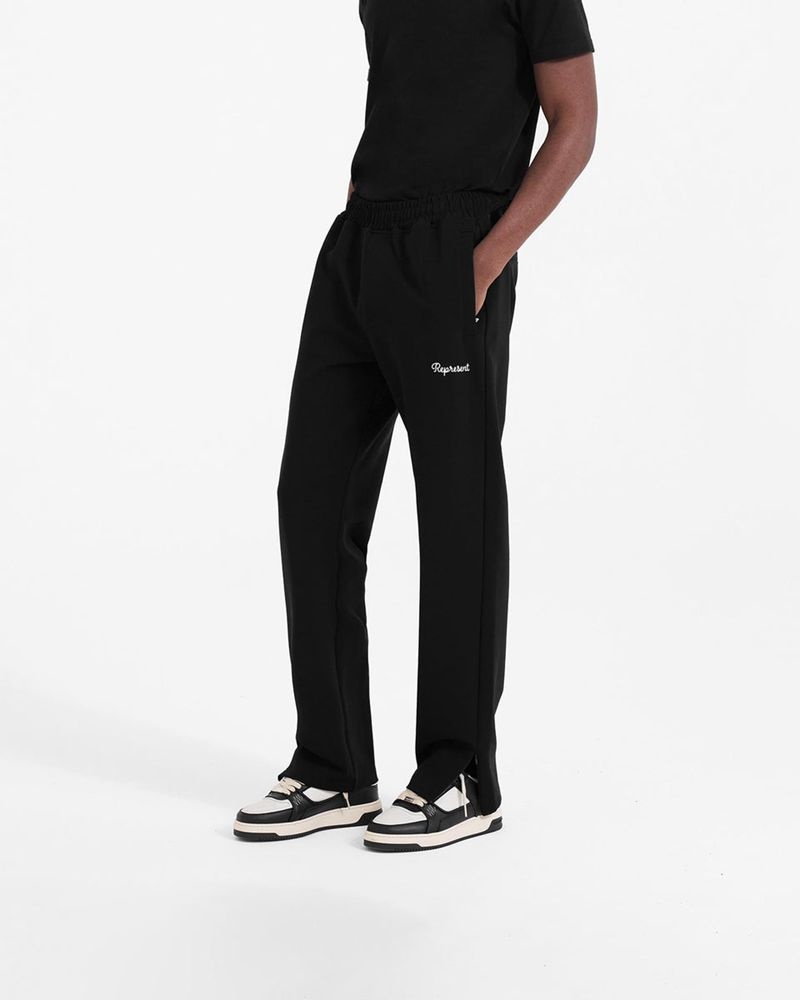 Pánské Kalhoty Represent Tracksuit Černé | CZ-IXGHC3951