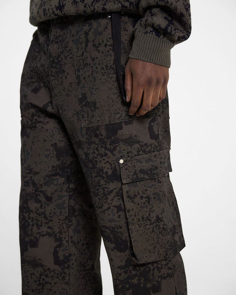 Pánské Kalhoty Represent Utility Cargo Maskáčové | CZ-CPNTA8034