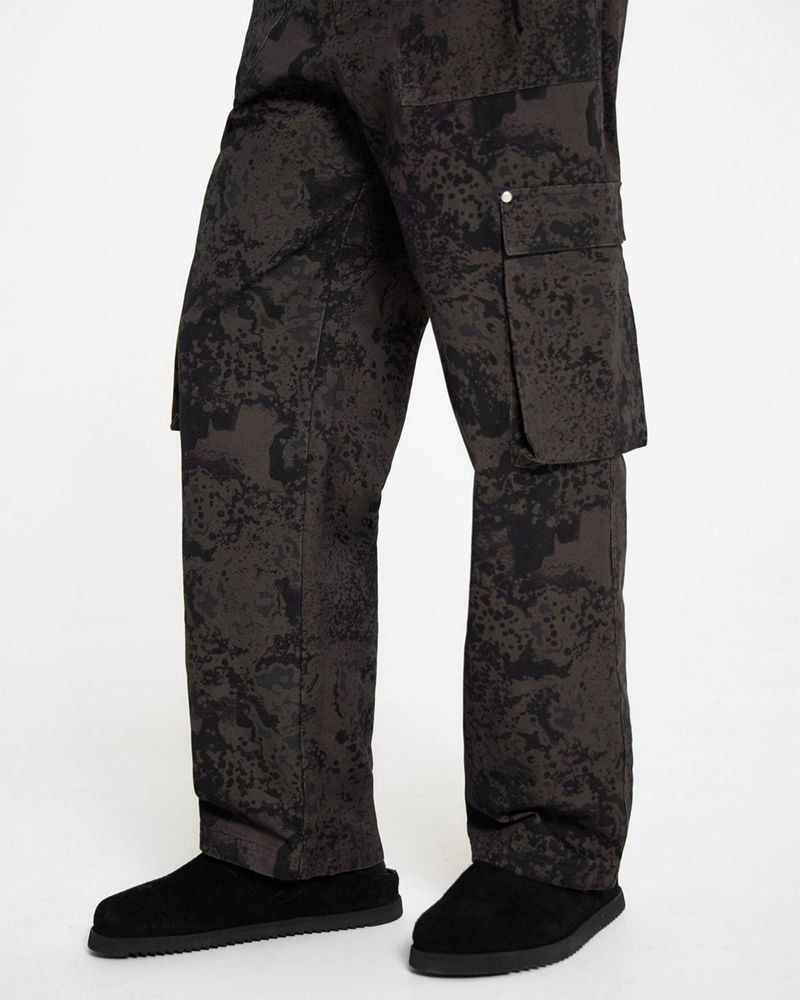 Pánské Kalhoty Represent Utility Cargo Maskáčové | CZ-CPNTA8034