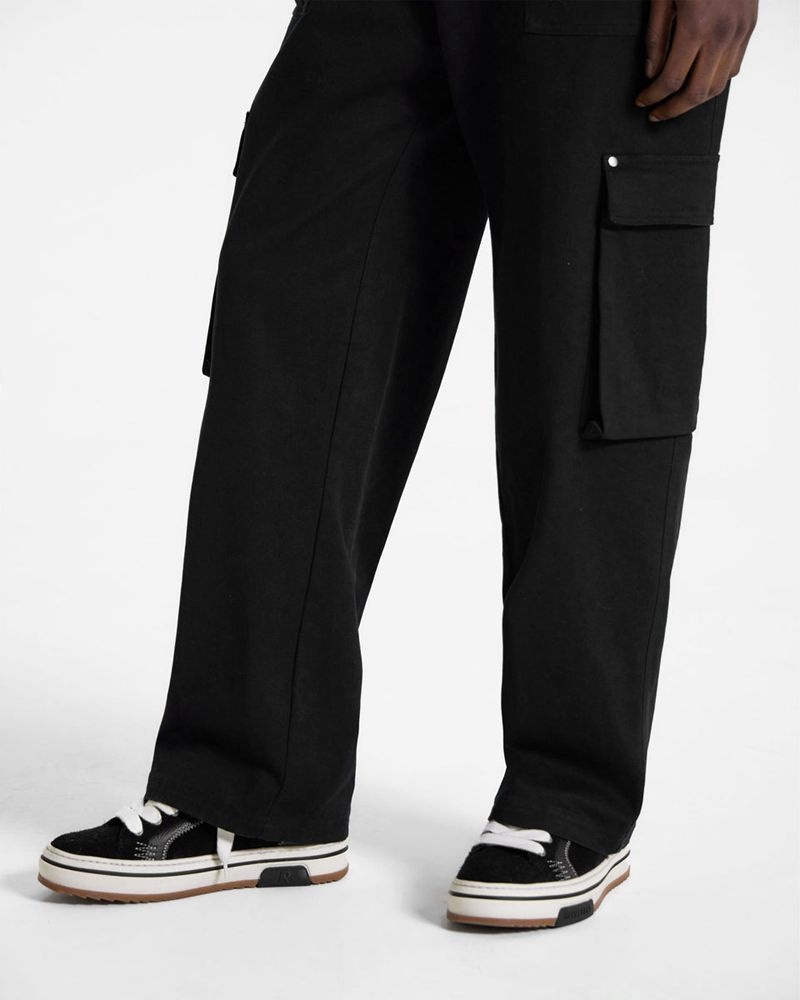 Pánské Kalhoty Represent Utility Cargo Černé | CZ-ZMFAW3148