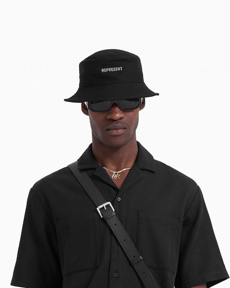 Pánské Klobouk Represent Bucket Černé | CZ-RCEYO7451