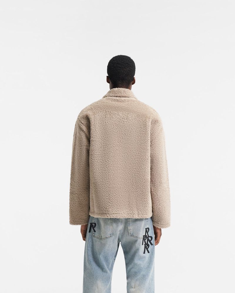 Pánské Košile Represent Fleece Pullover Zip Taupe | CZ-VBWPO9675